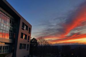Sunset over Campus