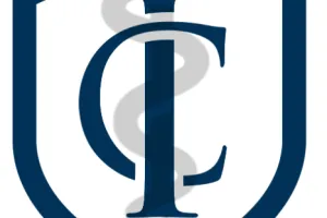 IC logo with rod of Asclepius