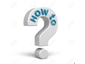 question mark with "how to" texts
